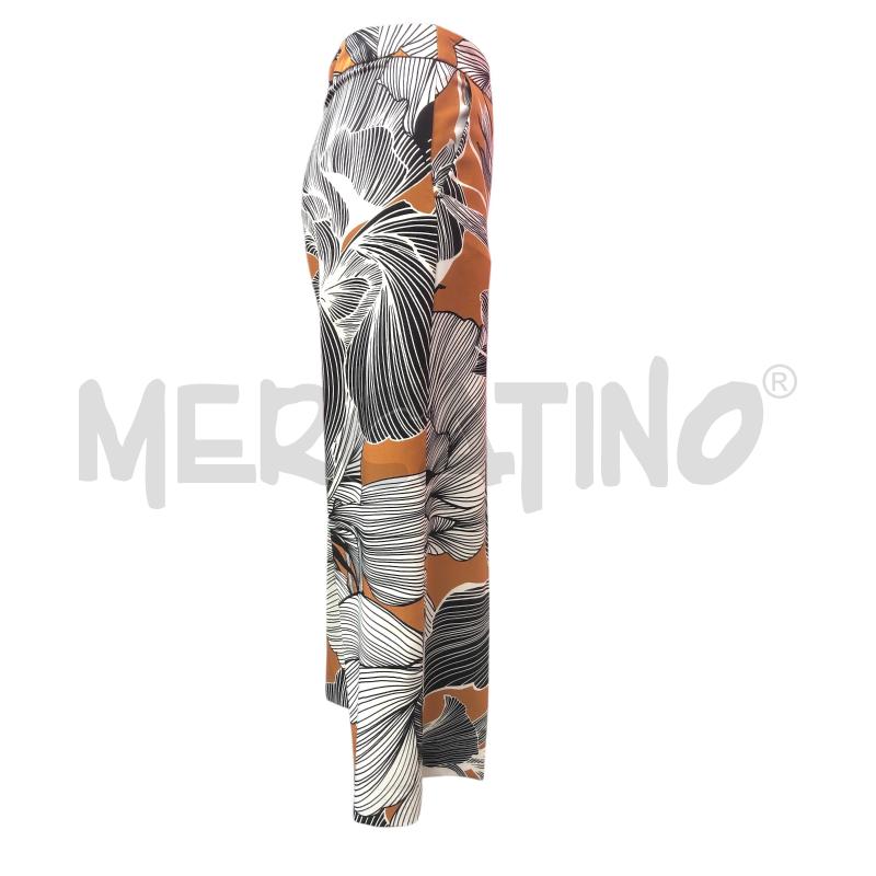 PANTALONE DONNA EMME MARELLA MARRONE FANTASIA BIANCO NERO | Mercatino dell'Usato Roma somalia 3