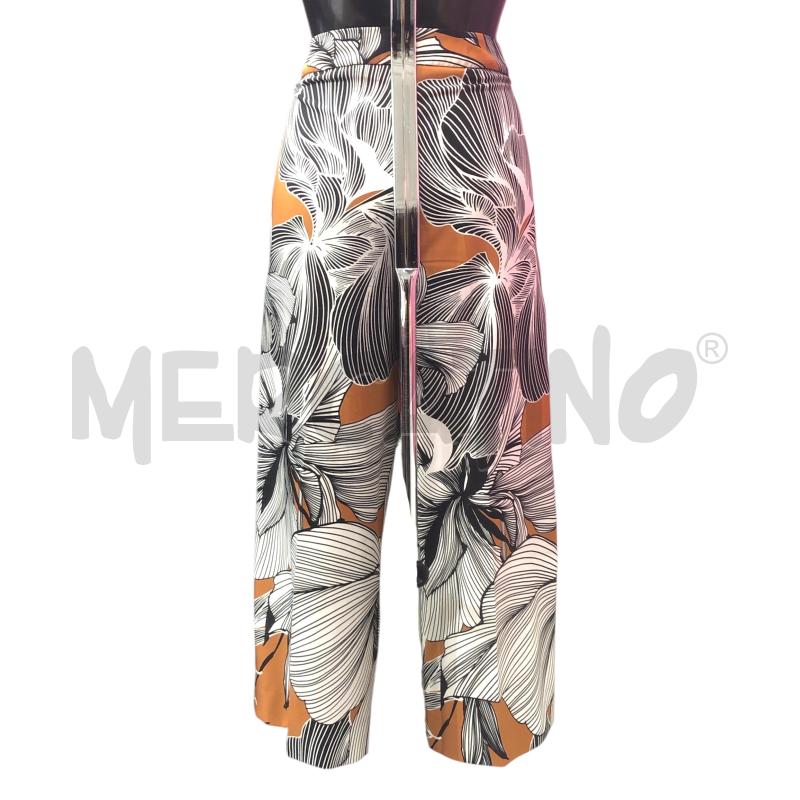 PANTALONE DONNA EMME MARELLA MARRONE FANTASIA BIANCO NERO | Mercatino dell'Usato Roma somalia 4