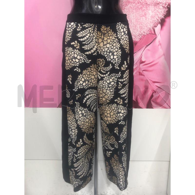 PANTALONE DONNA EMME MARELLA NERO FANT BEIGE  | Mercatino dell'Usato Roma somalia 1