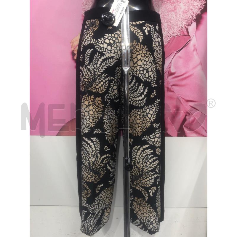 PANTALONE DONNA EMME MARELLA NERO FANT BEIGE  | Mercatino dell'Usato Roma somalia 3