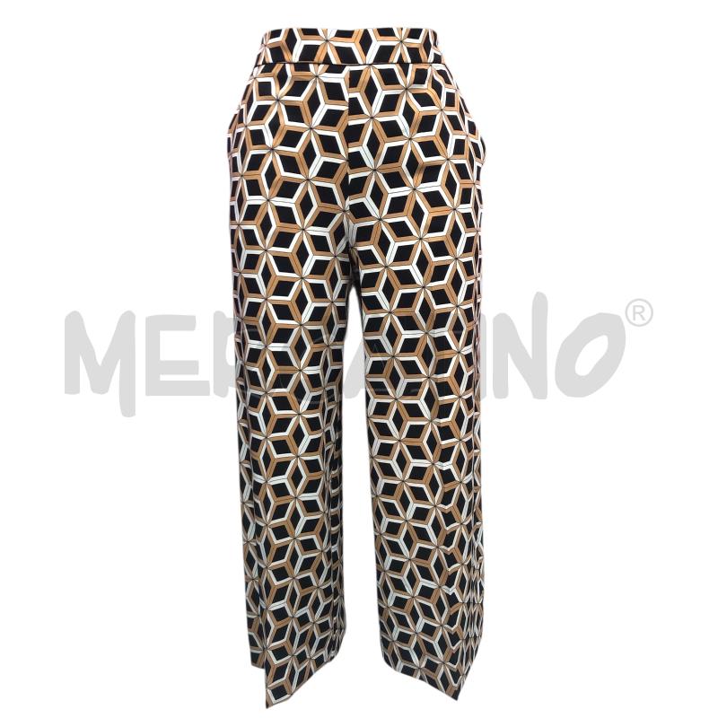 PANTALONE DONNA EMME MARELLA NERO MARRONE BIANCO FANTSIA  | Mercatino dell'Usato Roma somalia 1