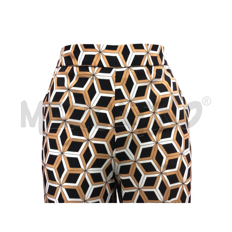 PANTALONE DONNA EMME MARELLA NERO MARRONE BIANCO FANTSIA  | Mercatino dell'Usato Roma somalia 2