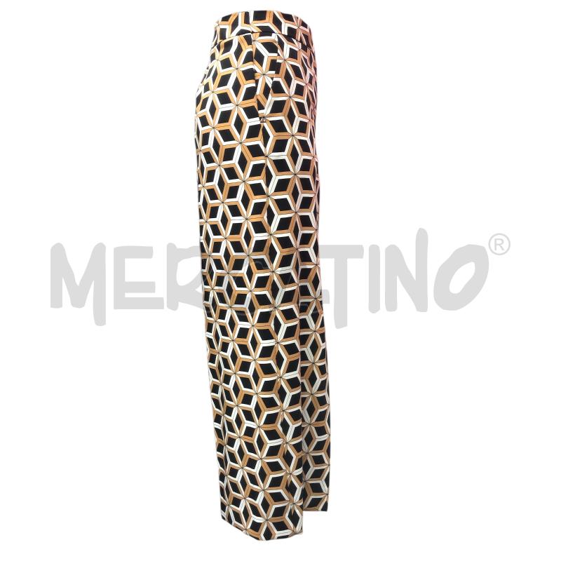 PANTALONE DONNA EMME MARELLA NERO MARRONE BIANCO FANTSIA  | Mercatino dell'Usato Roma somalia 3