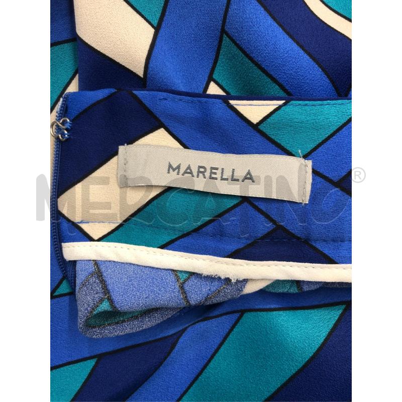 PANTALONE DONNA MARELLA BLU VERDE ACQUA  | Mercatino dell'Usato Roma somalia 5