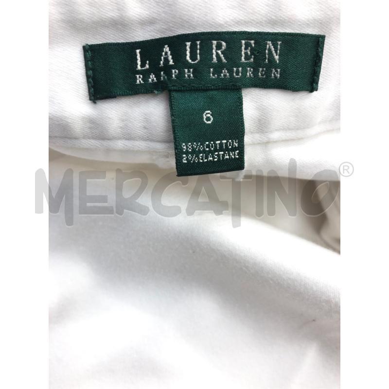 PANTALONE DONNA RALPH LAUREN BIANCO  | Mercatino dell'Usato Roma somalia 5