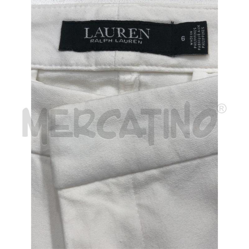 PANTALONE DONNA RALPH LAUREN BIANCO | Mercatino dell'Usato Roma somalia 4