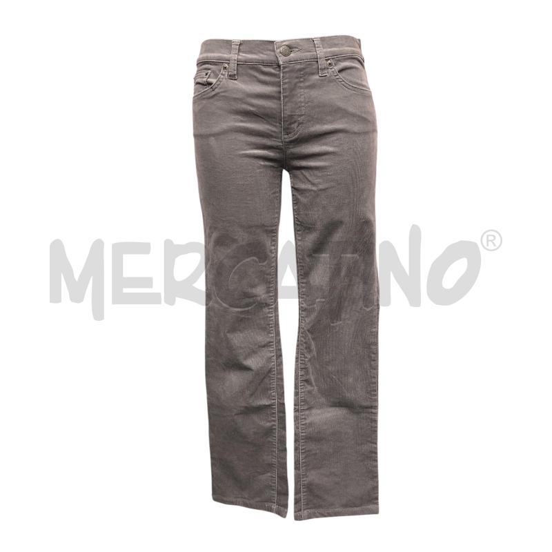 PANTALONE DONNA RALPH LAUREN GRIGIO VELLUTO  | Mercatino dell'Usato Roma somalia 1