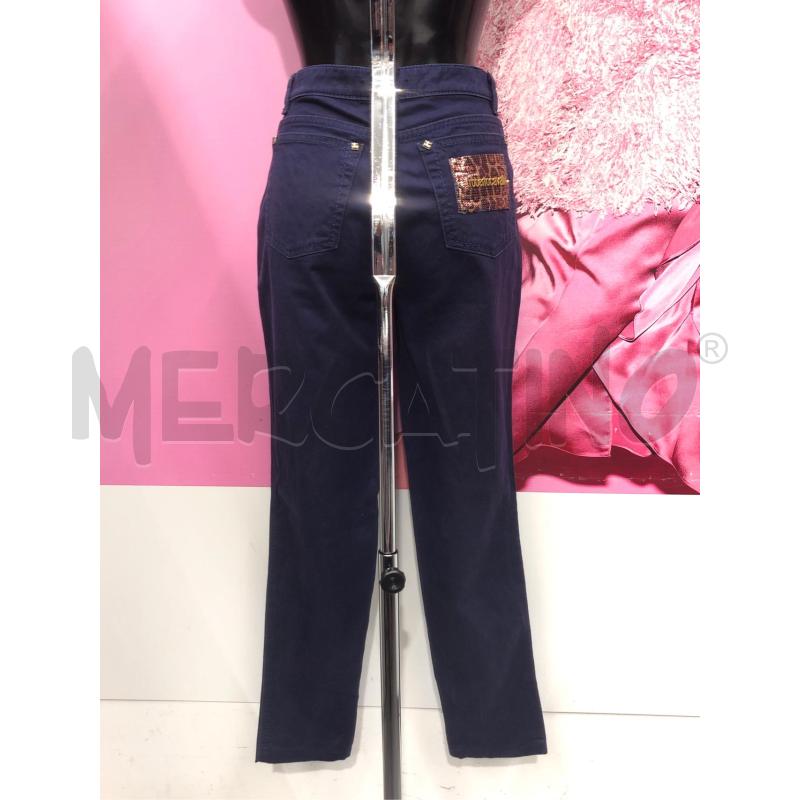 PANTALONE DONNA ROBERTO CAVALLI BLU | Mercatino dell'Usato Roma somalia 4