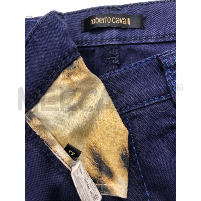 PANTALONE DONNA ROBERTO CAVALLI BLU | Mercatino dell'Usato Roma somalia 5