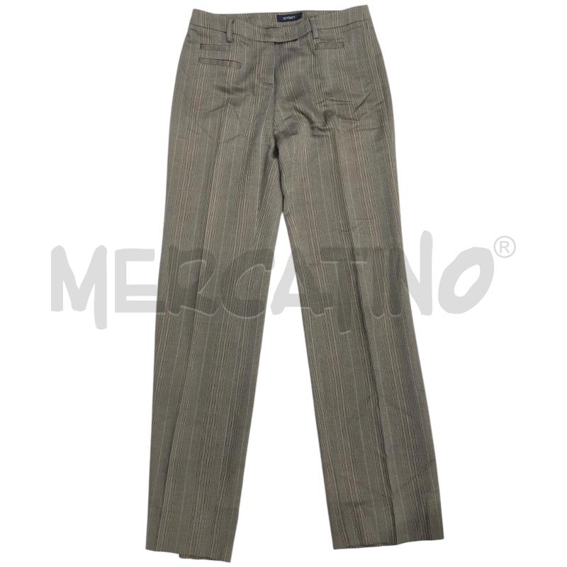 PANTALONE DONNA SEVENTY MARRONE RIGHINE AZZURRE   | Mercatino dell'Usato Roma somalia 1