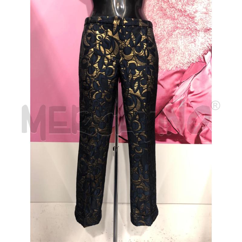 PANTALONE DONNA S'MAX MARA BLU DORATO | Mercatino dell'Usato Roma somalia 1