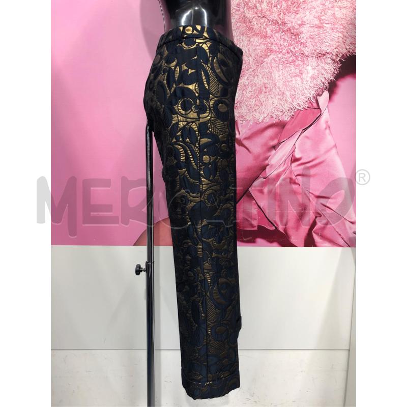 PANTALONE DONNA S'MAX MARA BLU DORATO | Mercatino dell'Usato Roma somalia 3