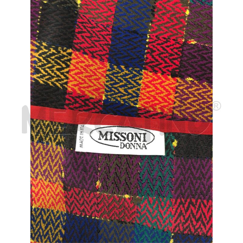 PASHMINA DONNA MISSONI ROSSO QUADRI  | Mercatino dell'Usato Roma somalia 4