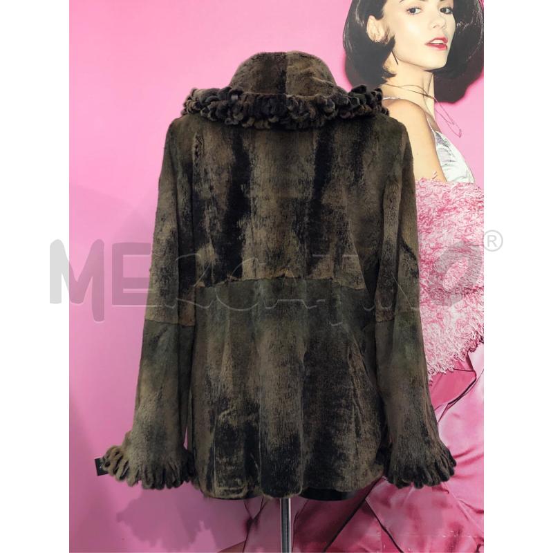 PELLICCIA VISONE CORTO VERDE MARRONE  | Mercatino dell'Usato Roma somalia 4
