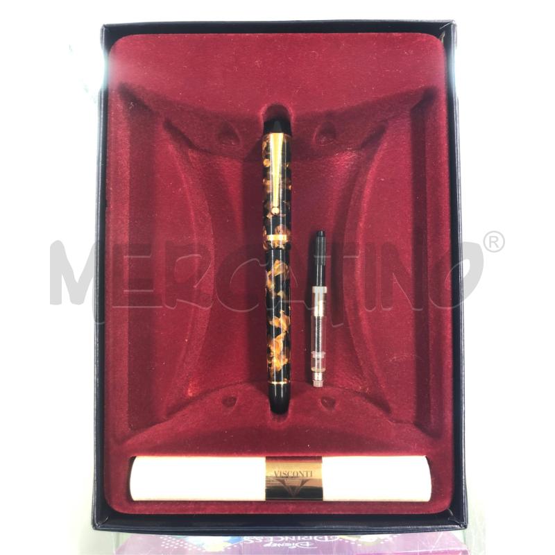 PENNA STILO VISCONTI TARTARUGTA MAZZONE NERA | Mercatino dell'Usato Roma somalia 1