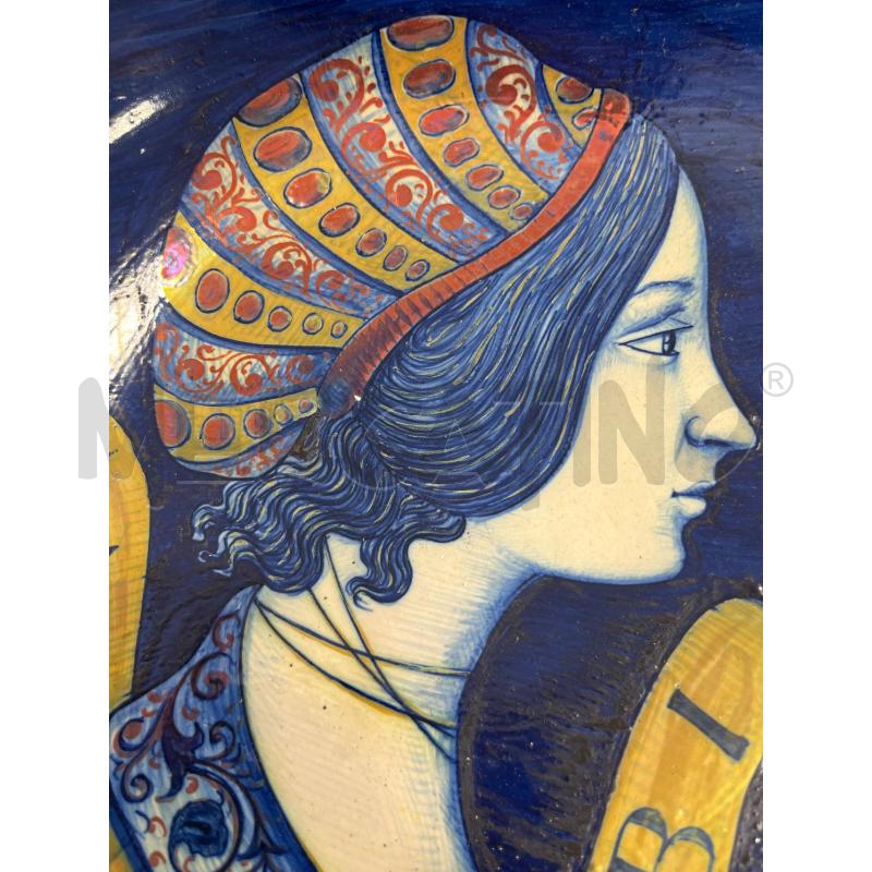 PIATTO LUSTRATO VOLTO DONNA SANTARELLI  | Mercatino dell'Usato Roma somalia 2