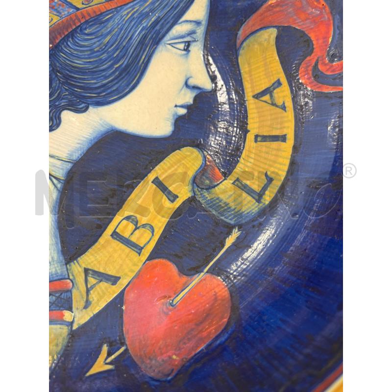 PIATTO LUSTRATO VOLTO DONNA SANTARELLI  | Mercatino dell'Usato Roma somalia 3