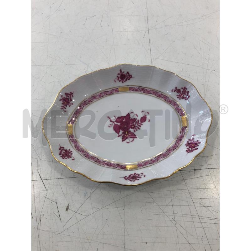 PIATTO OVALE HEREND APPONY ROSA | Mercatino dell'Usato Roma somalia 1