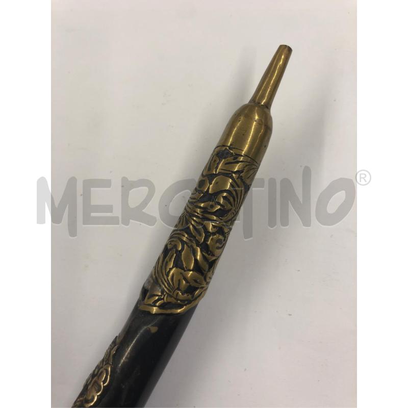 PIPA ORIENTALE METALLO DRAGONE CON STAND LEGNO | Mercatino dell'Usato Roma somalia 4