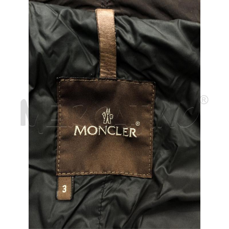 PIUMINO DONNA MONCLER MARRONE  | Mercatino dell'Usato Roma somalia 5