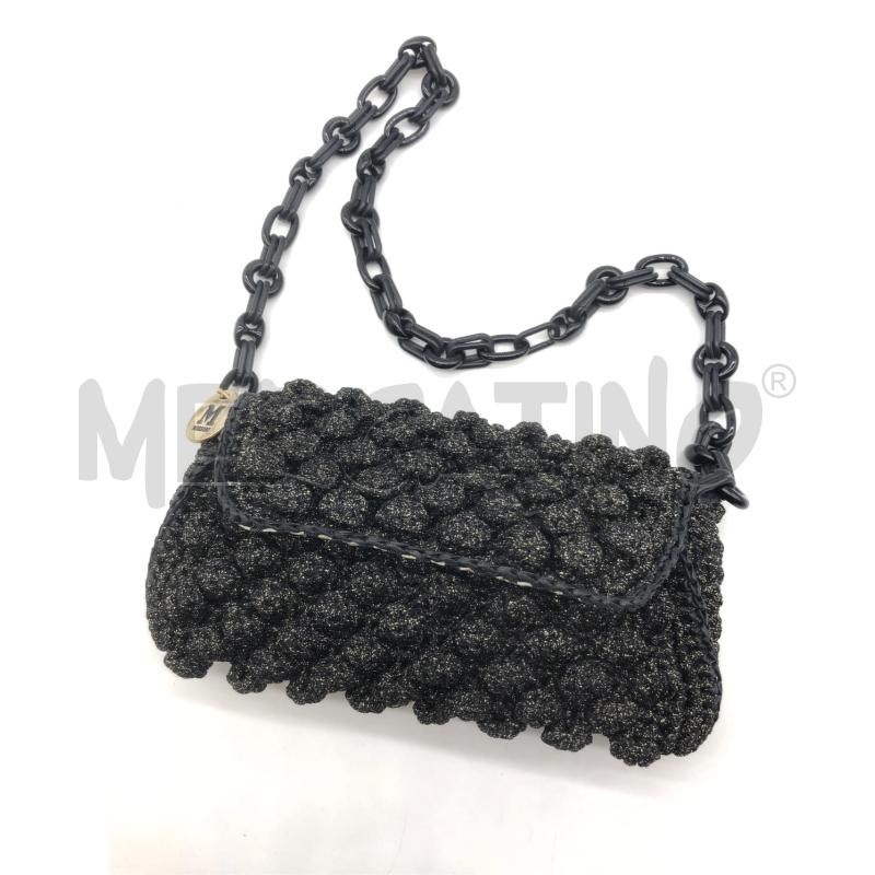 POCHETTE MISSONI NERA PALLE 3D  | Mercatino dell'Usato Roma somalia 1