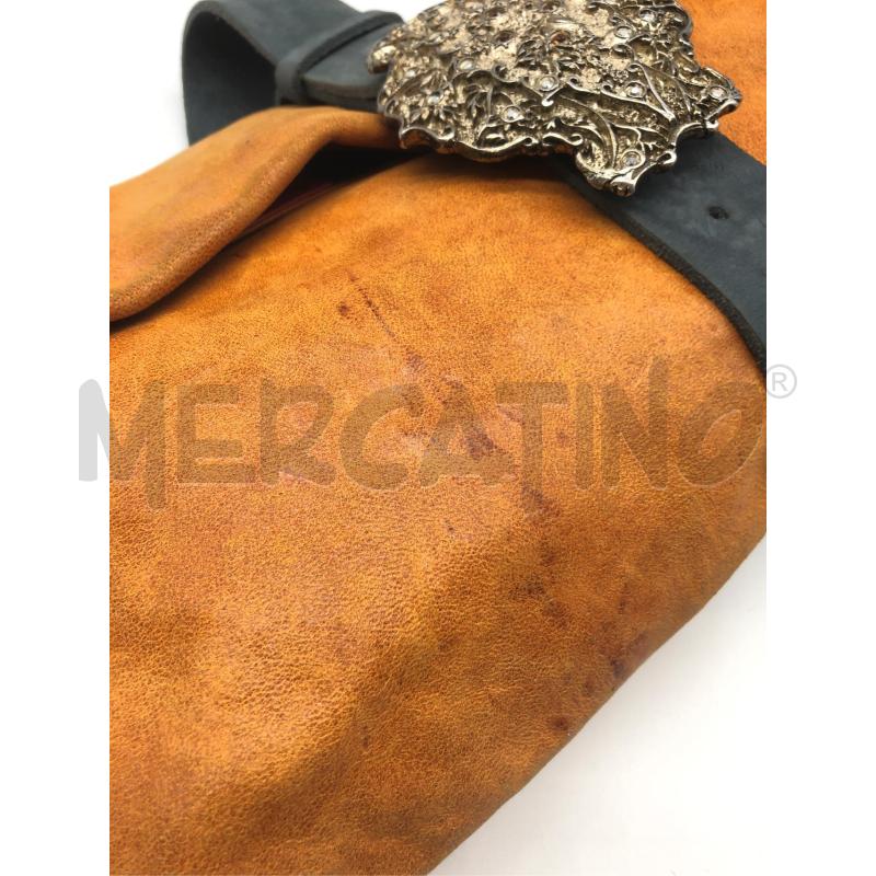 POCHETTE PIGNAREA ARANCIO CHIUSURA GIOIELLO | Mercatino dell'Usato Roma somalia 3
