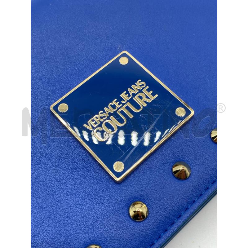 POCHETTE VERSACE COUTURE BLU ELETTRICA  | Mercatino dell'Usato Roma somalia 3