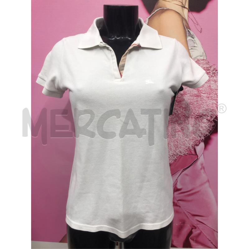 POLO DONNA BURBERRY BIANCA  | Mercatino dell'Usato Roma somalia 1