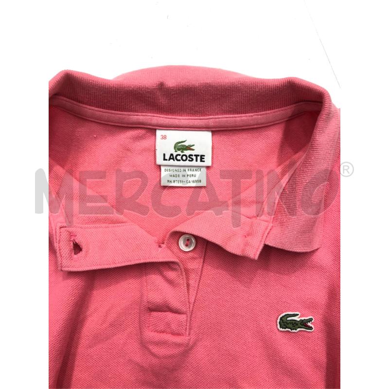 POLO DONNA LACOSTE ROSA  | Mercatino dell'Usato Roma somalia 3