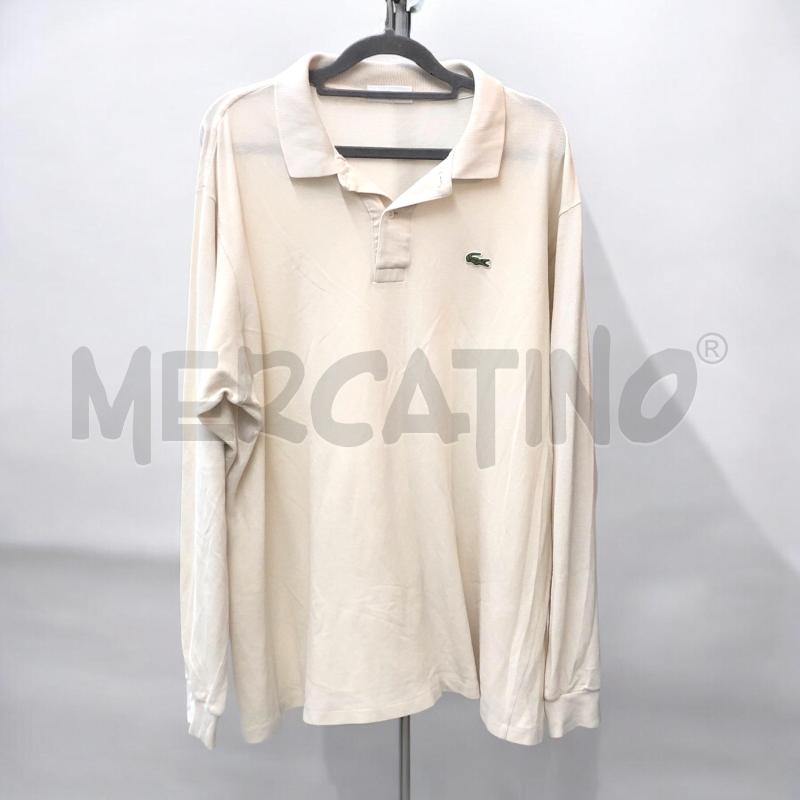 POLO UOMO LACOSTE BEIGE MNC LUNGA  | Mercatino dell'Usato Roma somalia 1