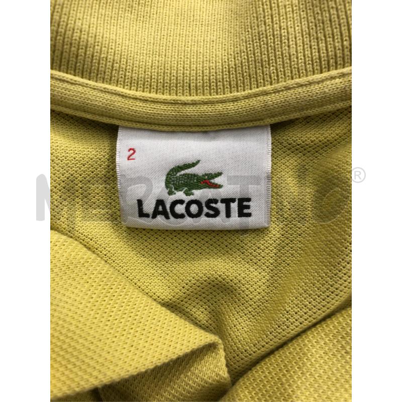 POLO UOMO LACOSTE GIALLO  | Mercatino dell'Usato Roma somalia 5