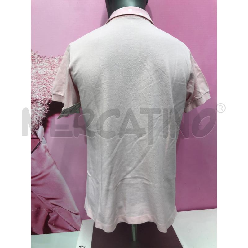POLO UOMO LACOSTE ROSA COLLETTO POIS  | Mercatino dell'Usato Roma somalia 3