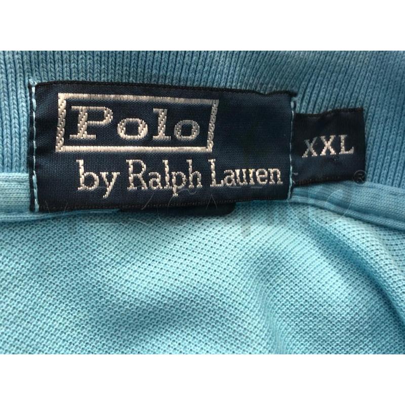 POLO UOMO RALPH LAUREN AZZURRA  | Mercatino dell'Usato Roma somalia 5