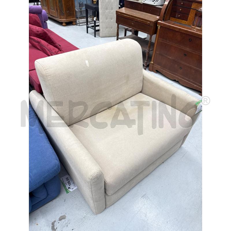 POLTRONA LETTO BEIGE DA RIV | Mercatino dell'Usato Roma somalia 1