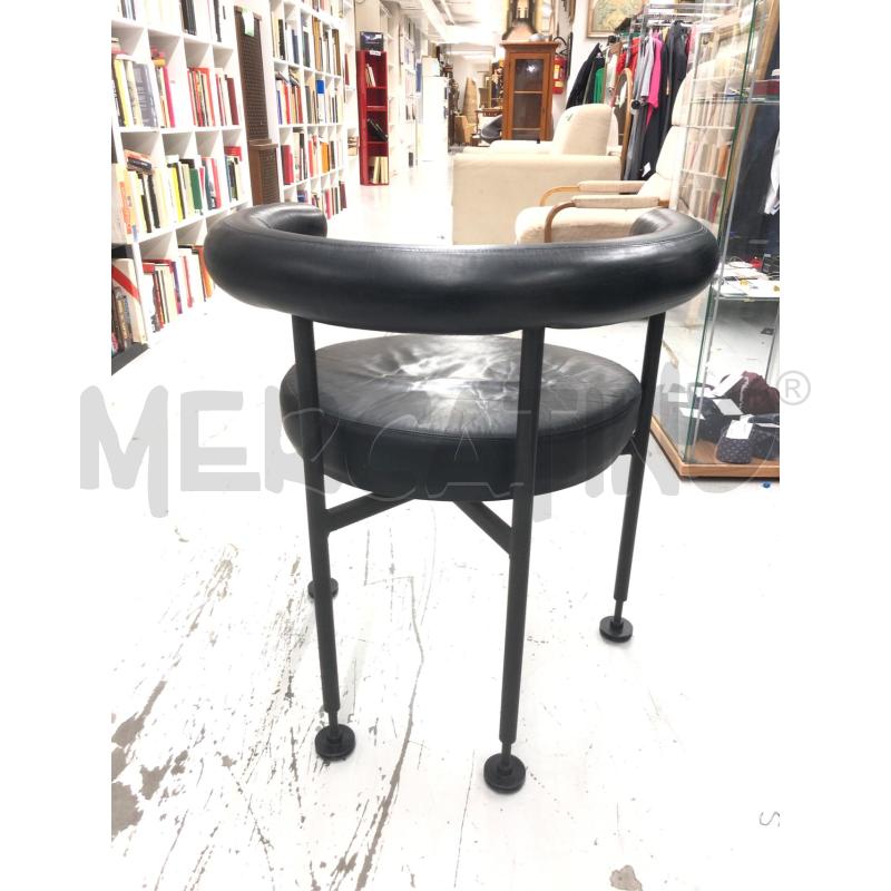 POLTRONA  PELLE NERA MARTIN VISSER | Mercatino dell'Usato Roma somalia 4