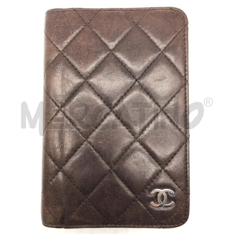 PORTA AGENDA CHANEL MARRONE  | Mercatino dell'Usato Roma somalia 1