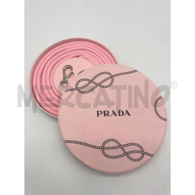 PORTA CHIAVI PRADA LACCIO ROSA | Mercatino dell'Usato Roma somalia 1