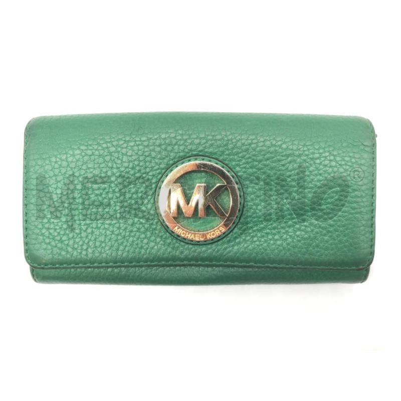 PORTA FOGLIO MICHAEL KORS VERDE  | Mercatino dell'Usato Roma somalia 1