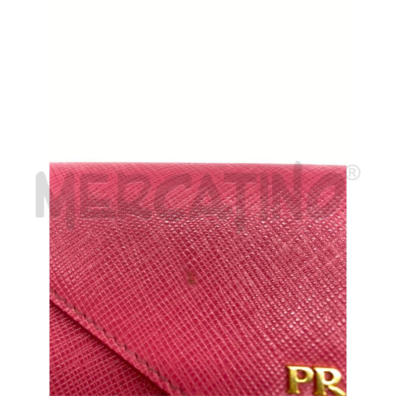 PORTA FOGLIO PRADA FUCSIA BUSTINA  | Mercatino dell'Usato Roma somalia 5