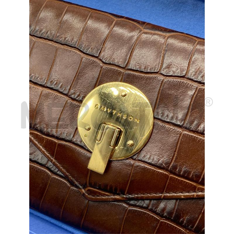PORTA FOGLIO SMYTHSON MARRONE STAMPA COCCO CON INIZ | Mercatino dell'Usato Roma somalia 2