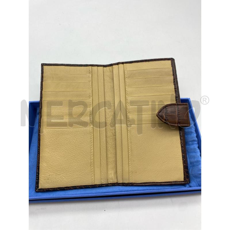 PORTA FOGLIO SMYTHSON MARRONE STAMPA COCCO CON INIZ | Mercatino dell'Usato Roma somalia 4