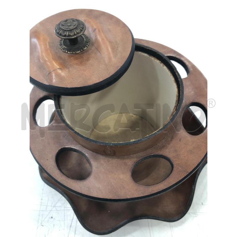 PORTA PIPE BREBBIA MARRONE CON BARATTOLO | Mercatino dell'Usato Roma somalia 2