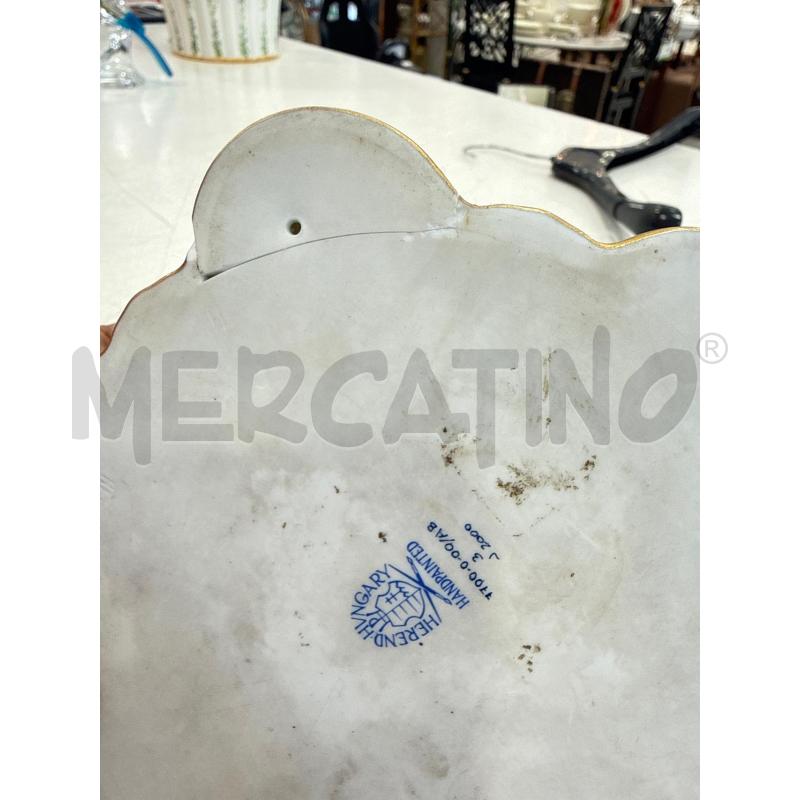 POSACENERE ONDULATO HEREND FIORI BLU DA RIV | Mercatino dell'Usato Roma somalia 3