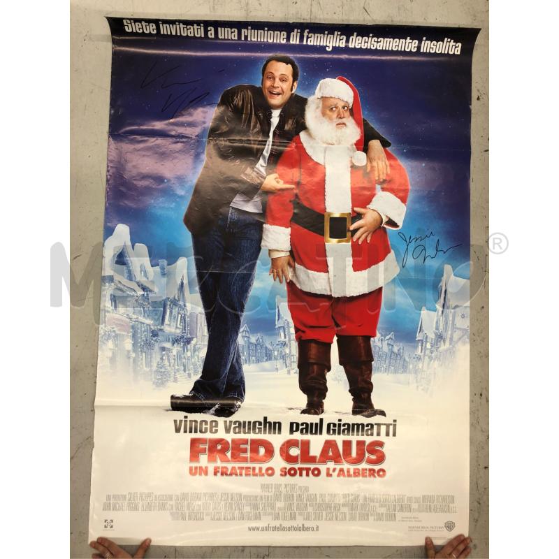 POSTER CINEMA AUTOGRATO FRED CLAUS PAUL GIAMATTI | Mercatino dell'Usato Roma somalia 1