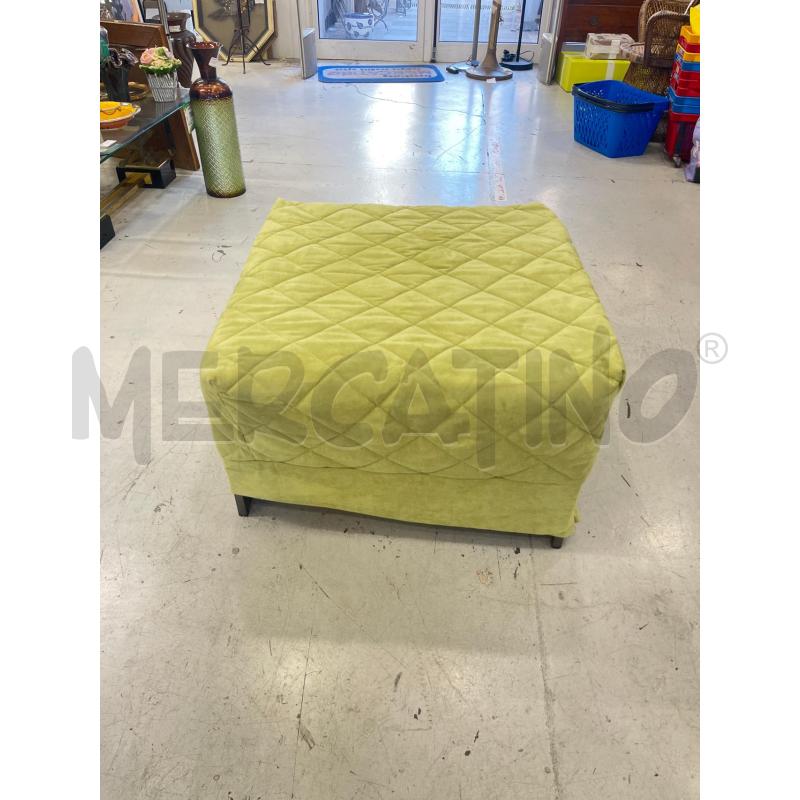 POUF  LETTO QUADRATO VERDE  | Mercatino dell'Usato Roma somalia 1