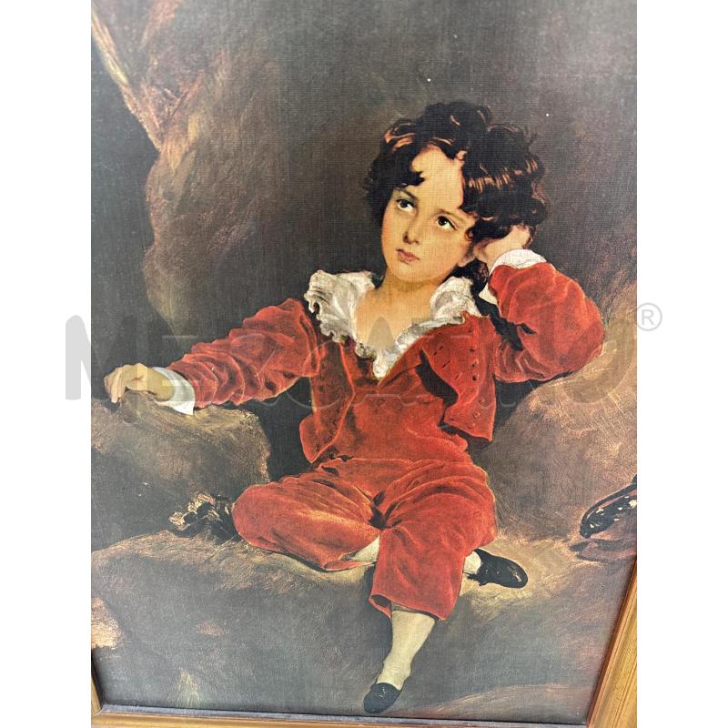 QUADRO BAMBINO VESTITO ROSSO | Mercatino dell'Usato Roma somalia 2