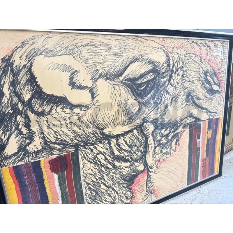 QUADRO BRACCIOLINI CAMMELLO CON STOFFA | Mercatino dell'Usato Roma somalia 3