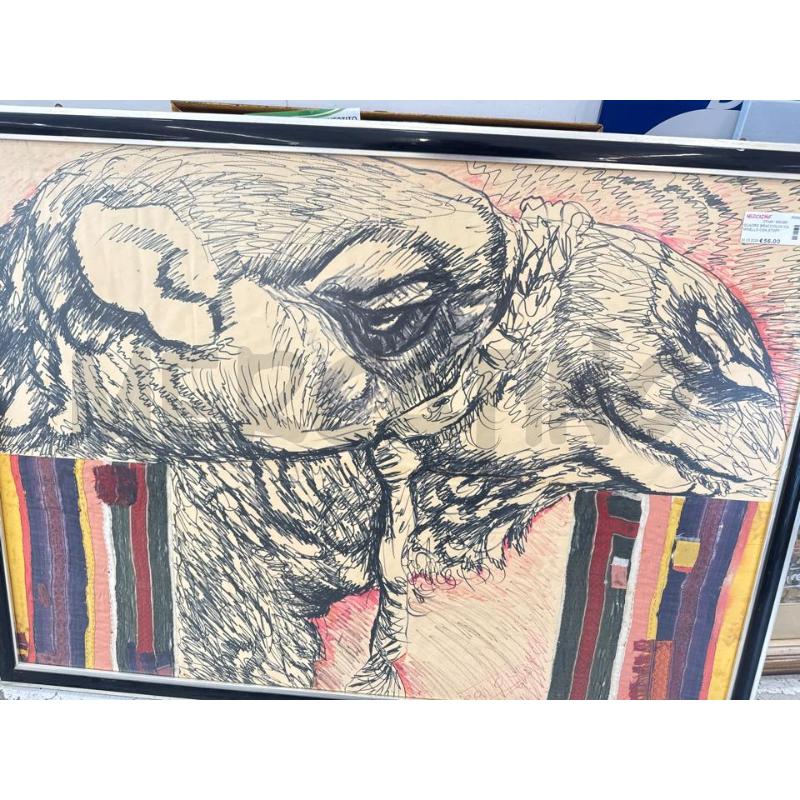 QUADRO BRACCIOLINI CAMMELLO CON STOFFA | Mercatino dell'Usato Roma somalia 4