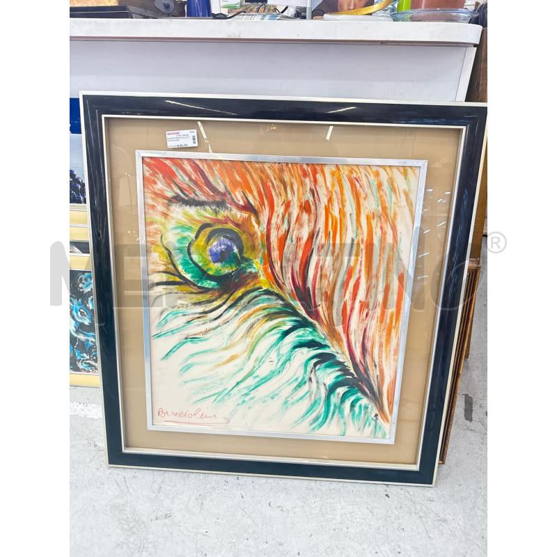 QUADRO BRACCIOLINI PIUMA PAVONE | Mercatino dell'Usato Roma somalia 4