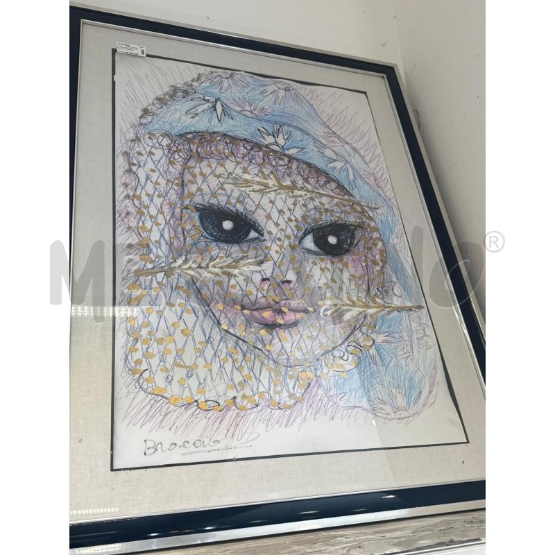 QUADRO BRACCIOLINI RITRATTO DI BAMBINO | Mercatino dell'Usato Roma somalia 1